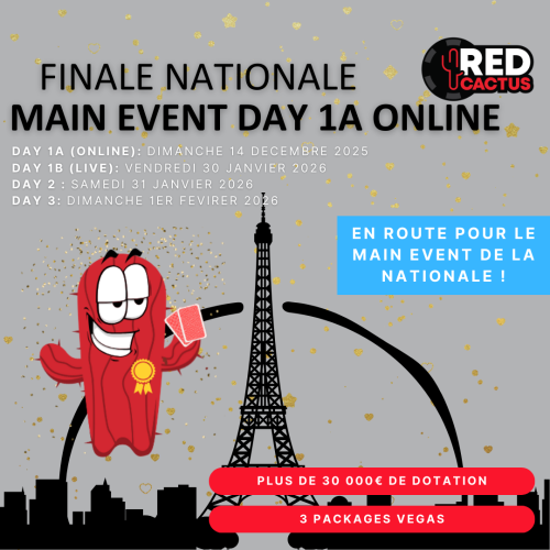 DAY 1A ONLINE - MAIN EVENT FINALE NATIONALE